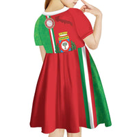 Italy Apulia Kid Short Sleeve Dress Map Of Apulia With Coat Of Arms LT19