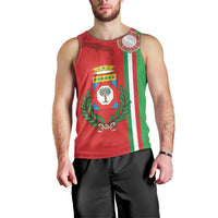 Italy Apulia Men Tank Top Map Of Apulia With Coat Of Arms LT19