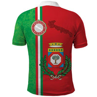 Italy Apulia Polo Shirt Map Of Apulia With Coat Of Arms LT19