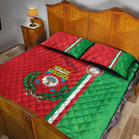 Italy Apulia Quilt Bed Set Map Of Apulia With Coat Of Arms - Wonder Print Shop