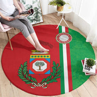 Italy Apulia Round Carpet Map Of Apulia With Coat Of Arms - Wonder Print Shop
