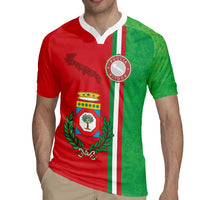 Italy Apulia Rugby Jersey Map Of Apulia With Coat Of Arms LT19