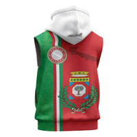 Italy Apulia Sleeveless Zip Hoodie Map Of Apulia With Coat Of Arms LT19