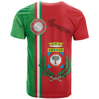 Italy Apulia T Shirt Map Of Apulia With Coat Of Arms LT19