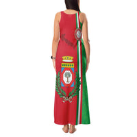 Italy Apulia Tank Maxi Dress Map Of Apulia With Coat Of Arms LT19