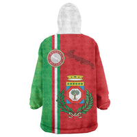 Italy Apulia Wearable Blanket Hoodie Map Of Apulia With Coat Of Arms LT19