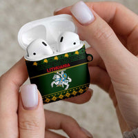 Lithuania Christmas AirPods Case Coat Of Arms Linksmu Kaledu - Wonder Print Shop