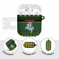 Lithuania Christmas AirPods Case Coat Of Arms Linksmu Kaledu - Wonder Print Shop