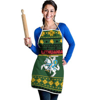 Lithuania Christmas Apron Coat Of Arms Linksmu Kaledu - Wonder Print Shop