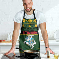 Lithuania Christmas Apron Coat Of Arms Linksmu Kaledu - Wonder Print Shop