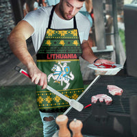Lithuania Christmas Apron Coat Of Arms Linksmu Kaledu - Wonder Print Shop