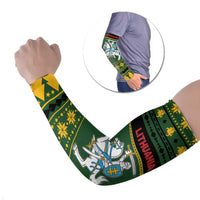 Lithuania Christmas Arm Sleeves Coat Of Arms Linksmu Kaledu - Wonder Print Shop