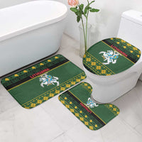 Lithuania Christmas Bathroom Set Coat Of Arms Linksmu Kaledu - Wonder Print Shop
