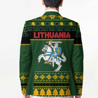 Lithuania Christmas Blazer Coat Of Arms Linksmu Kaledu - Wonder Print Shop