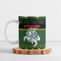 Lithuania Christmas Ceramic Mug Coat Of Arms Linksmu Kaledu - Wonder Print Shop