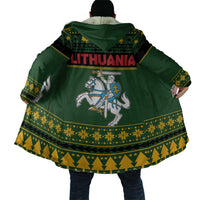 Lithuania Christmas Cloak Coat Of Arms Linksmu Kaledu - Wonder Print Shop
