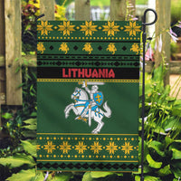 Lithuania Christmas Garden Flag Coat Of Arms Linksmu Kaledu - Wonder Print Shop