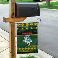 Lithuania Christmas Garden Flag Coat Of Arms Linksmu Kaledu - Wonder Print Shop