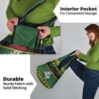 Lithuania Christmas Grocery Bag Coat Of Arms Linksmu Kaledu - Wonder Print Shop