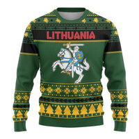 Lithuania Christmas Ugly Christmas Sweater Coat Of Arms Linksmu Kaledu - Wonder Print Shop