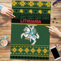 Lithuania Christmas Puzzle Coat Of Arms Linksmu Kaledu - Wonder Print Shop