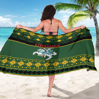 Lithuania Christmas Sarong Coat Of Arms Linksmu Kaledu - Wonder Print Shop