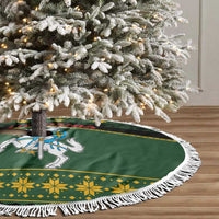 Lithuania Christmas Tree Skirt Coat Of Arms Linksmu Kaledu - Wonder Print Shop