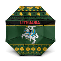Lithuania Christmas Umbrella Coat Of Arms Linksmu Kaledu - Wonder Print Shop