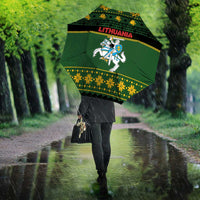 Lithuania Christmas Umbrella Coat Of Arms Linksmu Kaledu - Wonder Print Shop