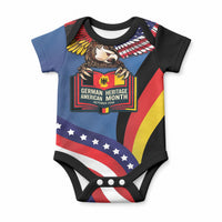 German American Heritage Month Baby Onesie German Roots American Wings