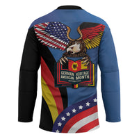 German American Heritage Month Hockey Jersey German Roots American Wings
