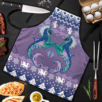 Carmarthenshire Wales Christmas Apron Heraldic Sea-Horse Celtic Design - Wonder Print Shop