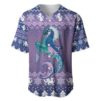 Carmarthenshire Wales Christmas Baseball Jersey Heraldic Sea-Horse Celtic Design - Wonder Print Shop