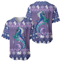 Carmarthenshire Wales Christmas Baseball Jersey Heraldic Sea-Horse Celtic Design - Wonder Print Shop