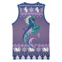 Carmarthenshire Wales Christmas Basketball Jersey Heraldic Sea-Horse Celtic Design - Wonder Print Shop