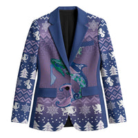 Carmarthenshire Wales Christmas Blazer Heraldic Sea-Horse Celtic Design - Wonder Print Shop