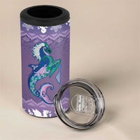 Carmarthenshire Wales Christmas 4 in 1 Can Cooler Tumbler Heraldic Sea-Horse Celtic Design - Wonder Print Shop