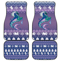 Carmarthenshire Wales Christmas Car Mats Heraldic Sea-Horse Celtic Design - Wonder Print Shop