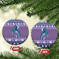 Carmarthenshire Wales Christmas Ceramic Ornament Heraldic Sea-Horse Celtic Design - Wonder Print Shop
