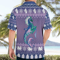 Carmarthenshire Wales Christmas Hawaiian Shirt Heraldic Sea-Horse Celtic Design - Wonder Print Shop