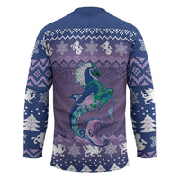 Carmarthenshire Wales Christmas Hockey Jersey Heraldic Sea-Horse Celtic Design - Wonder Print Shop