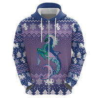 Carmarthenshire Wales Christmas Hoodie Heraldic Sea-Horse Celtic Design - Wonder Print Shop