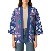 Carmarthenshire Wales Christmas Kimono Heraldic Sea-Horse Celtic Design - Wonder Print Shop