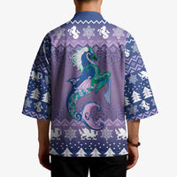 Carmarthenshire Wales Christmas Kimono Heraldic Sea-Horse Celtic Design - Wonder Print Shop