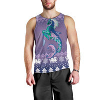 Carmarthenshire Wales Christmas Men Tank Top Heraldic Sea-Horse Celtic Design - Wonder Print Shop