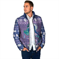 Carmarthenshire Wales Christmas Padded Jacket Heraldic Sea-Horse Celtic Design - Wonder Print Shop