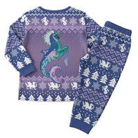 Carmarthenshire Wales Christmas Pajama Set Heraldic Sea-Horse Celtic Design - Wonder Print Shop