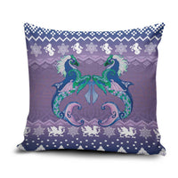 Carmarthenshire Wales Christmas Pillow Cover Heraldic Sea-Horse Celtic Design - Wonder Print Shop