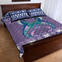 Carmarthenshire Wales Christmas Quilt Bed Set Heraldic Sea-Horse Celtic Design - Wonder Print Shop