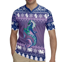 Carmarthenshire Wales Christmas Rugby Jersey Heraldic Sea-Horse Celtic Design - Wonder Print Shop